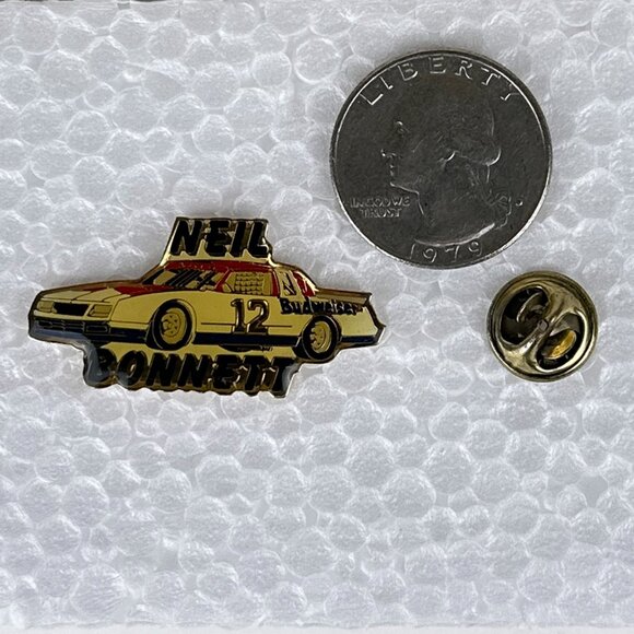 VTG Neil Bonnett Red White Blue Budweiser #12 Hat/Jacket/Lapel Pin - Picture 4 of 7